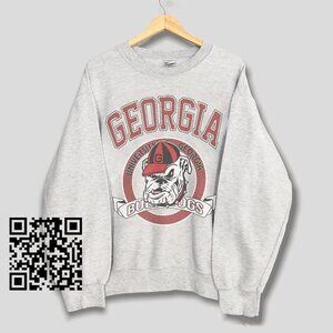Vintage University of Georgia Sweatshirt, Georgia Bulldogs NCAA Men Women Shirt